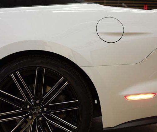 15 mustang rear sidmarker whiteonwhite side on