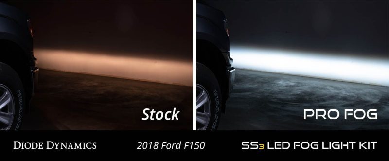 18 ford f150 ss3 led fog kit collage