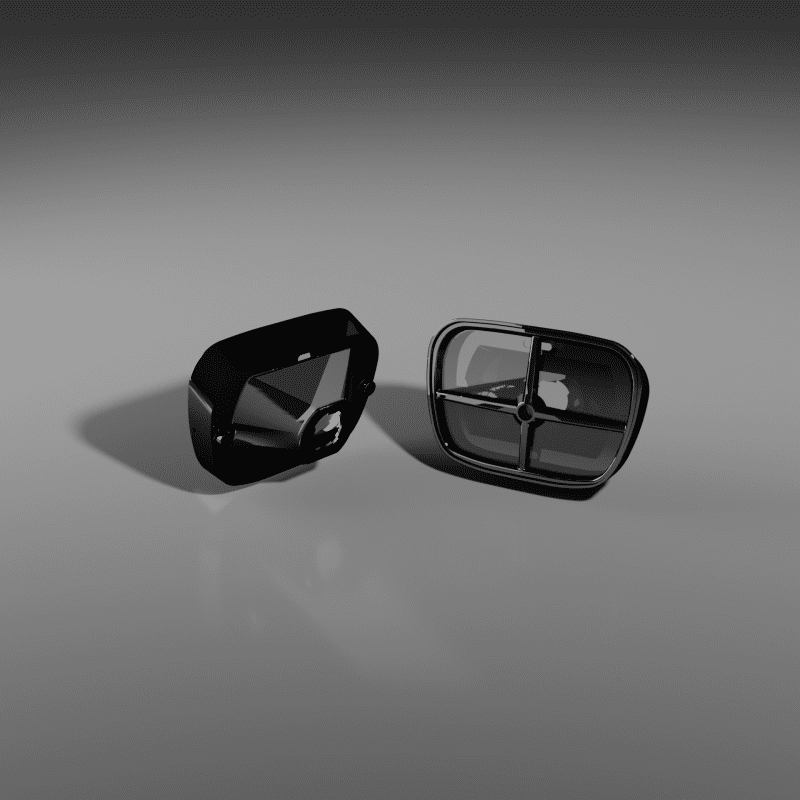 1969 1973 Pontiac Firebird Parking Lights Black Pair No Halo Render Square V1 1