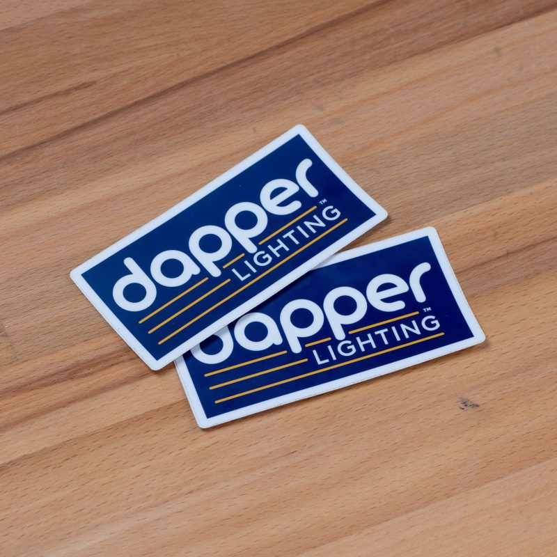 Dapper Lighting 2x4 Stickers Blue 1